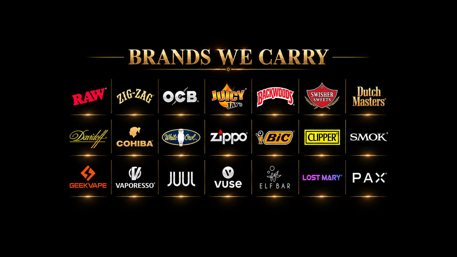 brands we carry