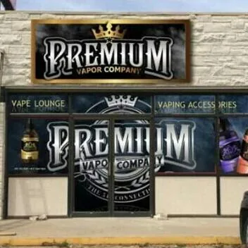 Premium Vapor Company storefront signage